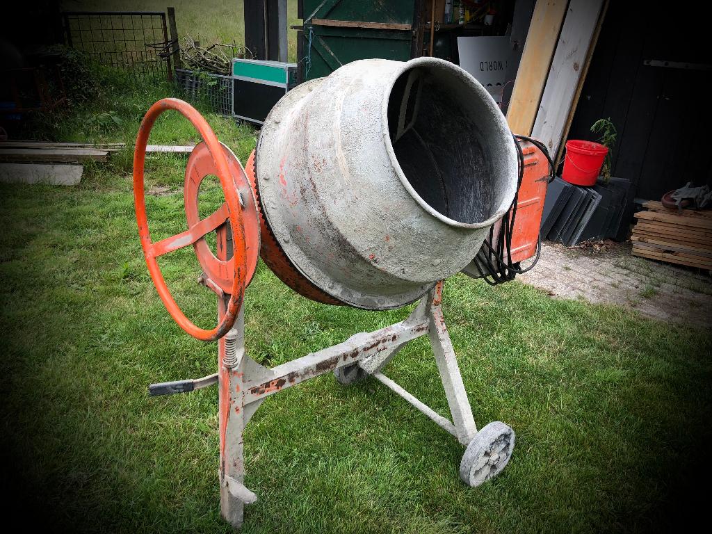 Beton-/ cementmolen met accessoires, Ophalen of Verzenden, Gebruikt