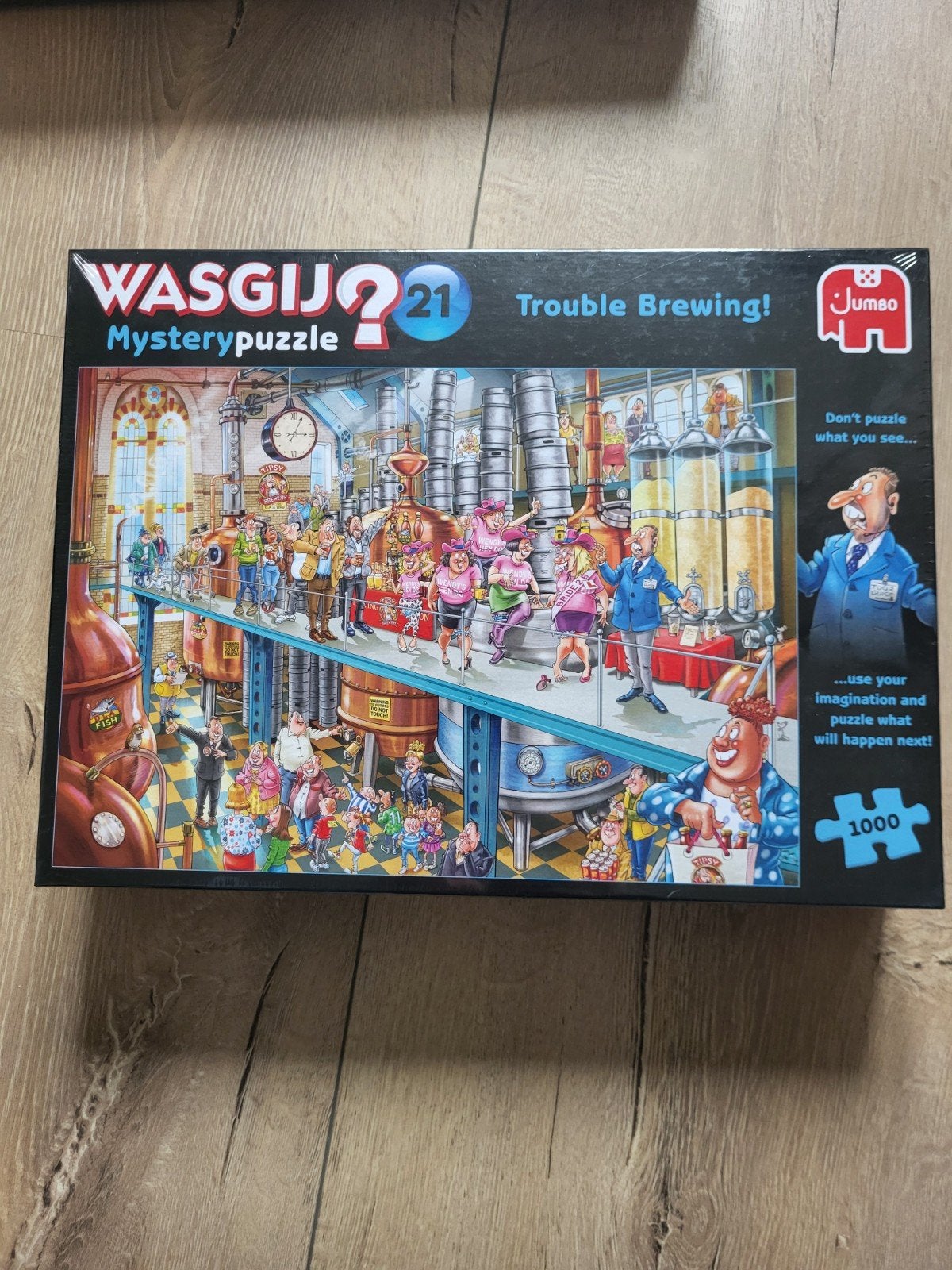 Nieuw! Wasgij mystery 21 trouble brewing, Ophalen of Verzenden, 500 t/m 1500 stukjes, Nieuw, Legpuzzel