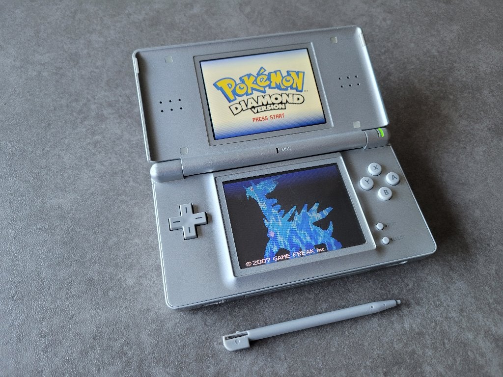 Nintendo Ds met Spellen, Ophalen of Verzenden, Zilver, DS Lite, Gebruikt