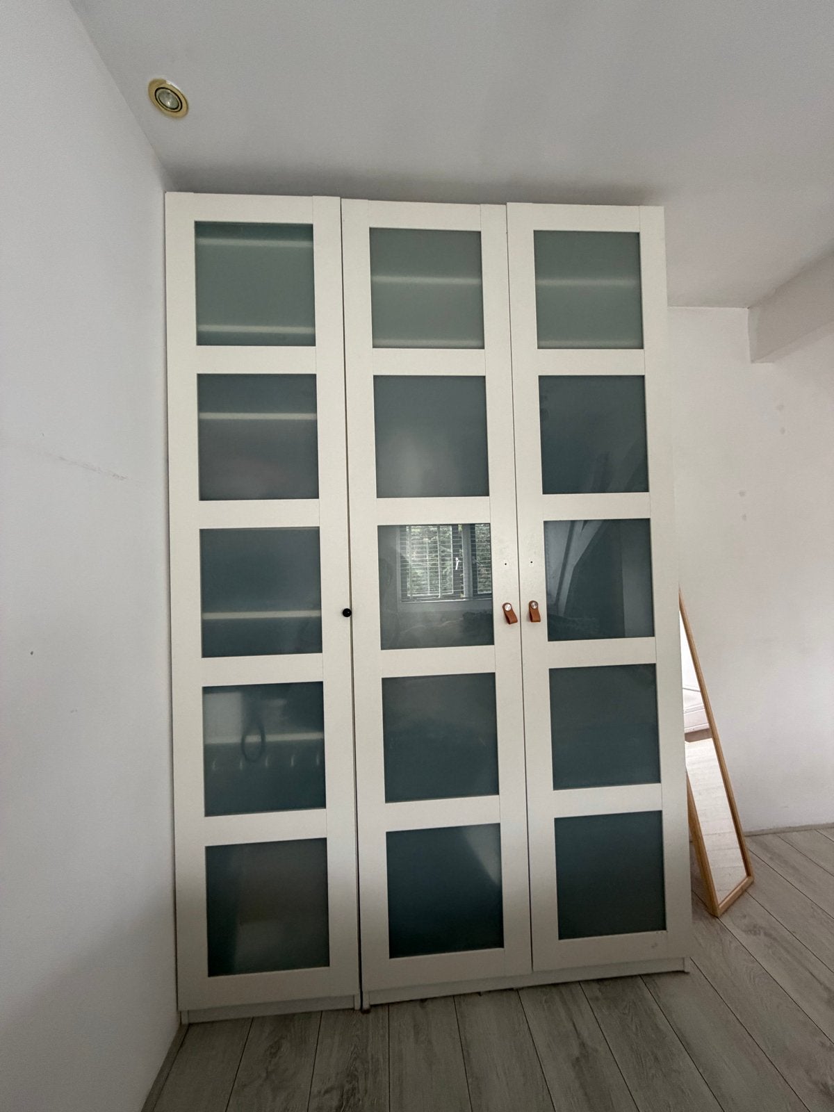 IKEA Bergsbo deuren 229x50cm, 3 stuks, Frosted glass/wit, Ophalen, Minder dan 50 cm, Gebruikt, 200 cm of meer