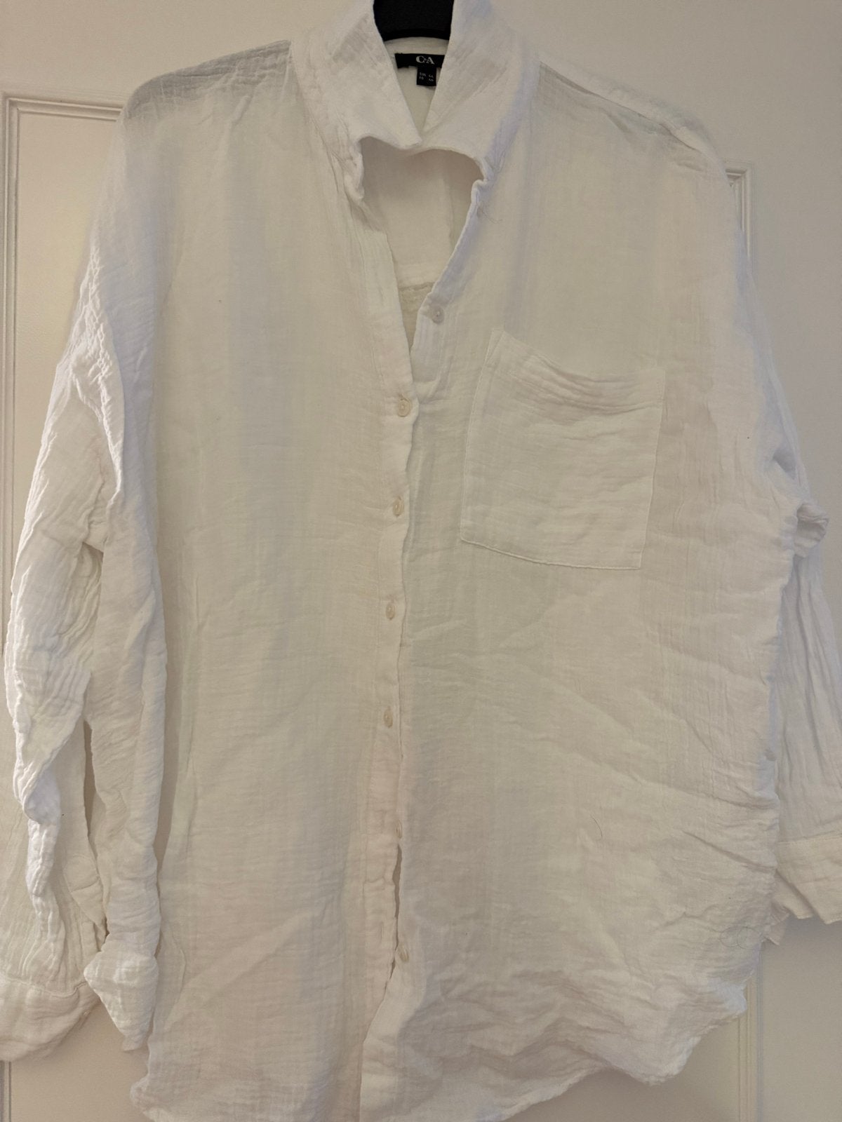 C&A Witte Blouse Maat 44, Kleding | Dames, Verzenden, Gedragen, Maat 42/44 (L), Wit