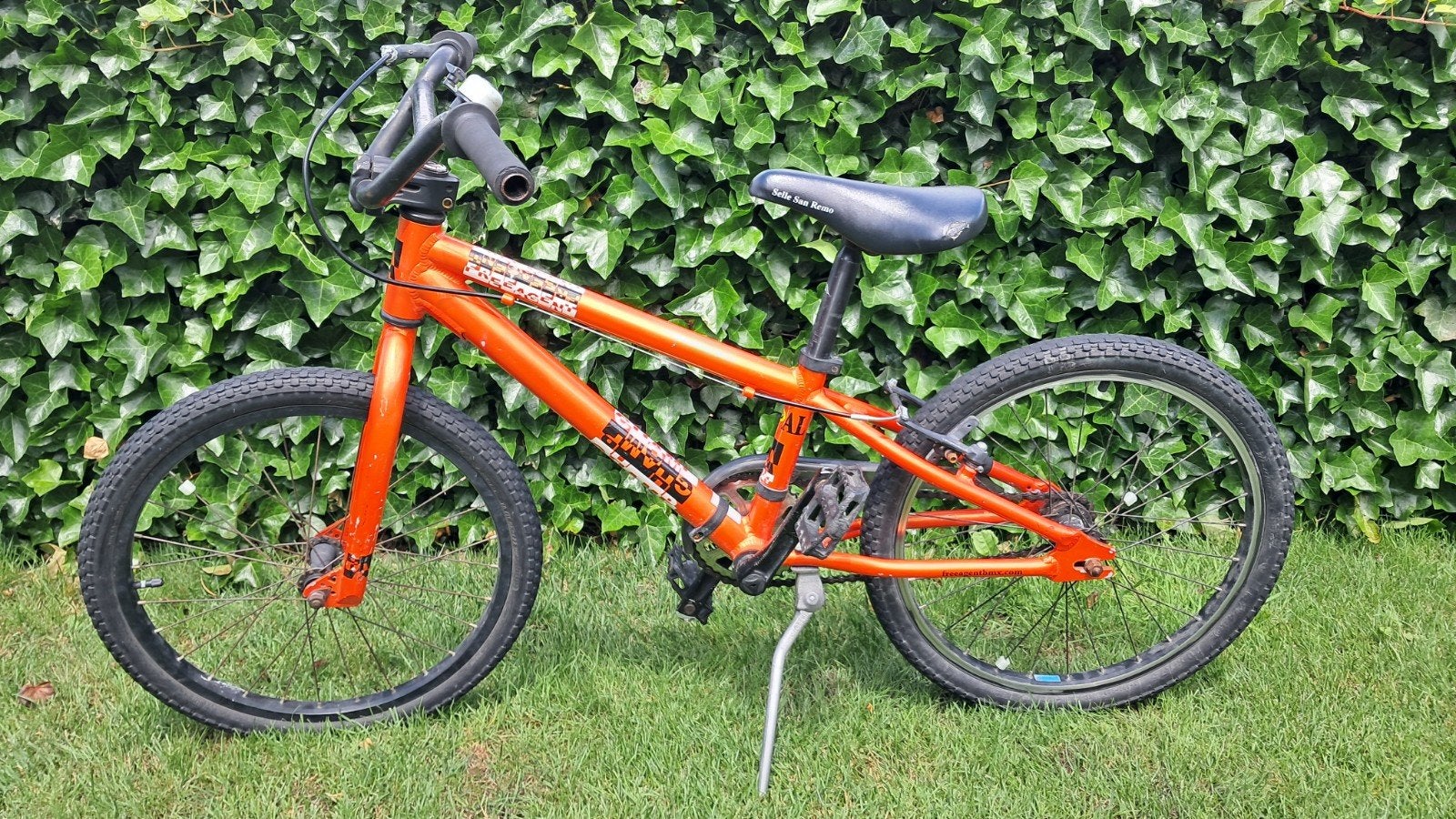 Oranje BMX fiets, 20 inch wielen, goede staat, Ophalen, Staal, Velgrem, 16 tot 20 inch