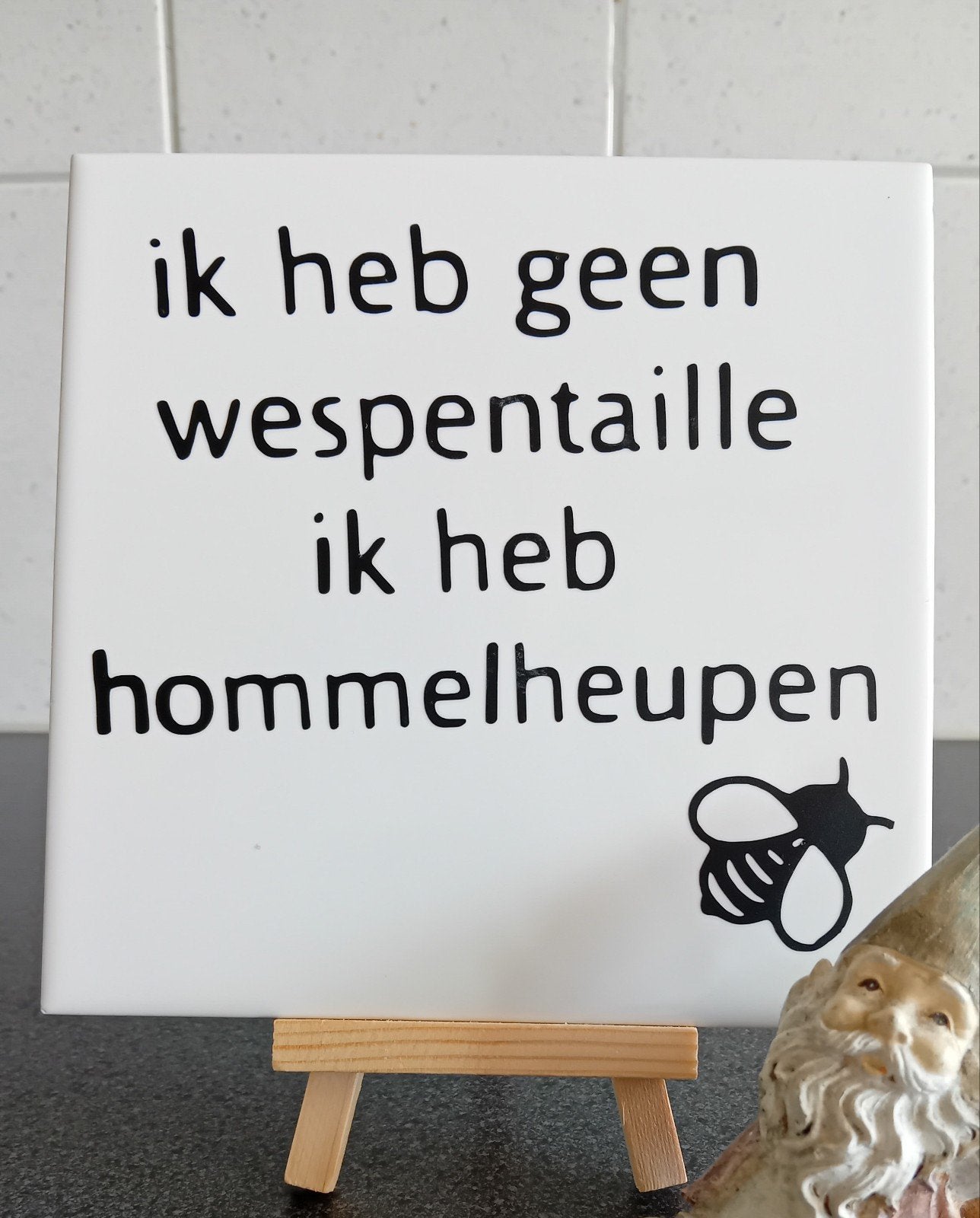 "Ik heb hommelheupen", Antiek en Kunst, Antiek | Wandborden en Tegels, Ophalen of Verzenden