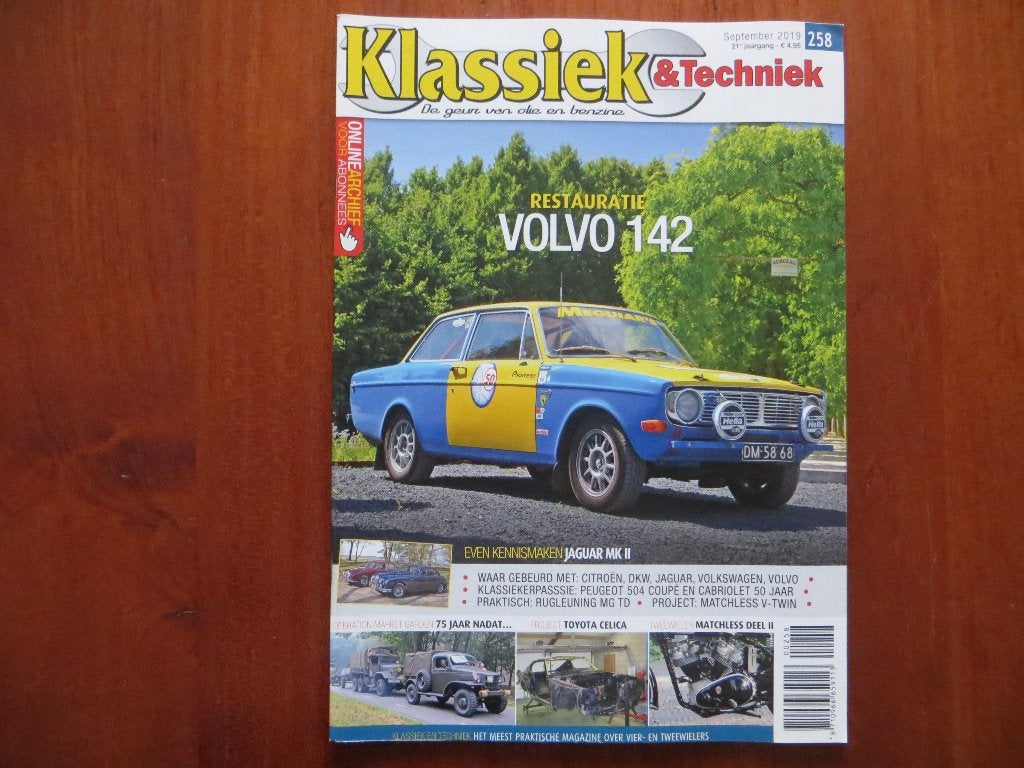 Klassiek & Techniek 258 Volvo 142, Jaguar Mk II 3.4, Daimler, Ophalen of Verzenden, Nieuw, Volvo