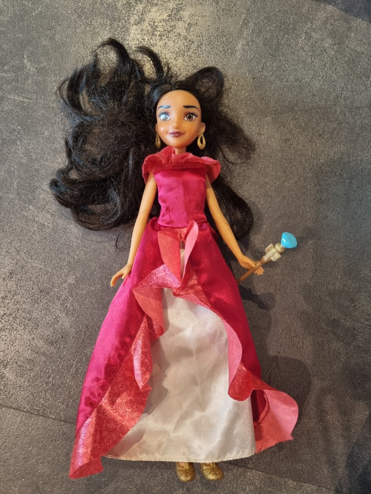 Disney Princess Elena van Avalor pop met scepter, Ophalen of Verzenden, Gebruikt, Overige typen