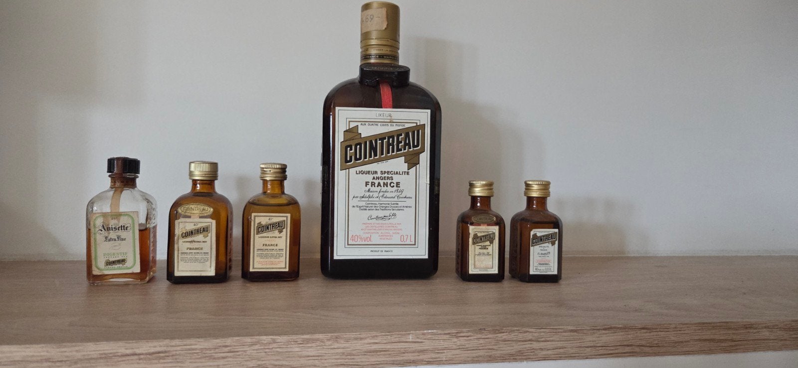 Vintage Cointreau Miniatuur Flesjes - Verzamelaarsobject, Verzamelen, Ophalen of Verzenden, Gebruikt