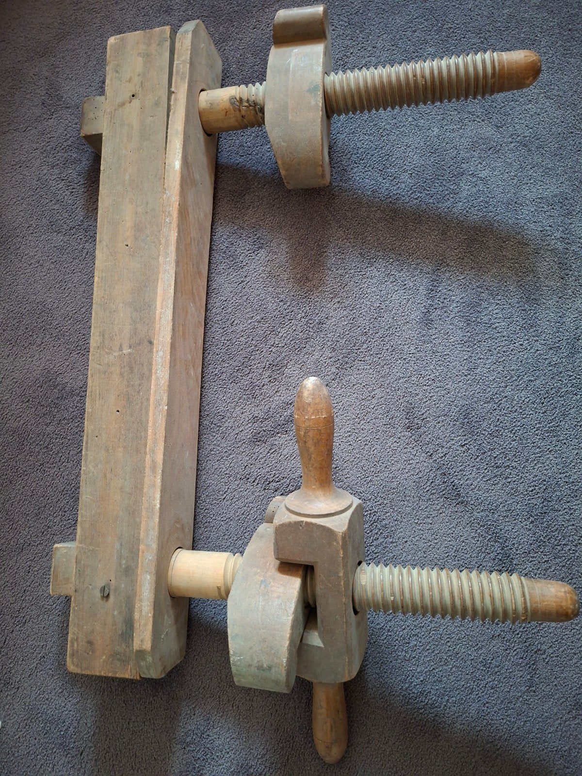 Antieke houten boekbinderspers, Ophalen of Verzenden