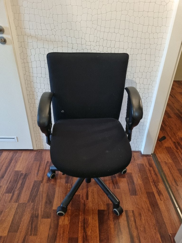 Bureaustoel Interstuhl, Ophalen, Gebruikt, Zwart, Bureaustoel