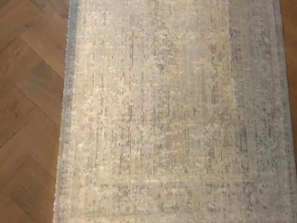 Loper 75x200 NOURISTAN beige-grijs vlekvrij, Ophalen of Verzenden, 75 m² of meer, Grijs, Tapijt