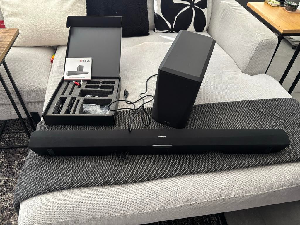 HEOS Soundbar + Subwoofer - Perfect voor thuisbioscoop, Ophalen, Zo goed als nieuw