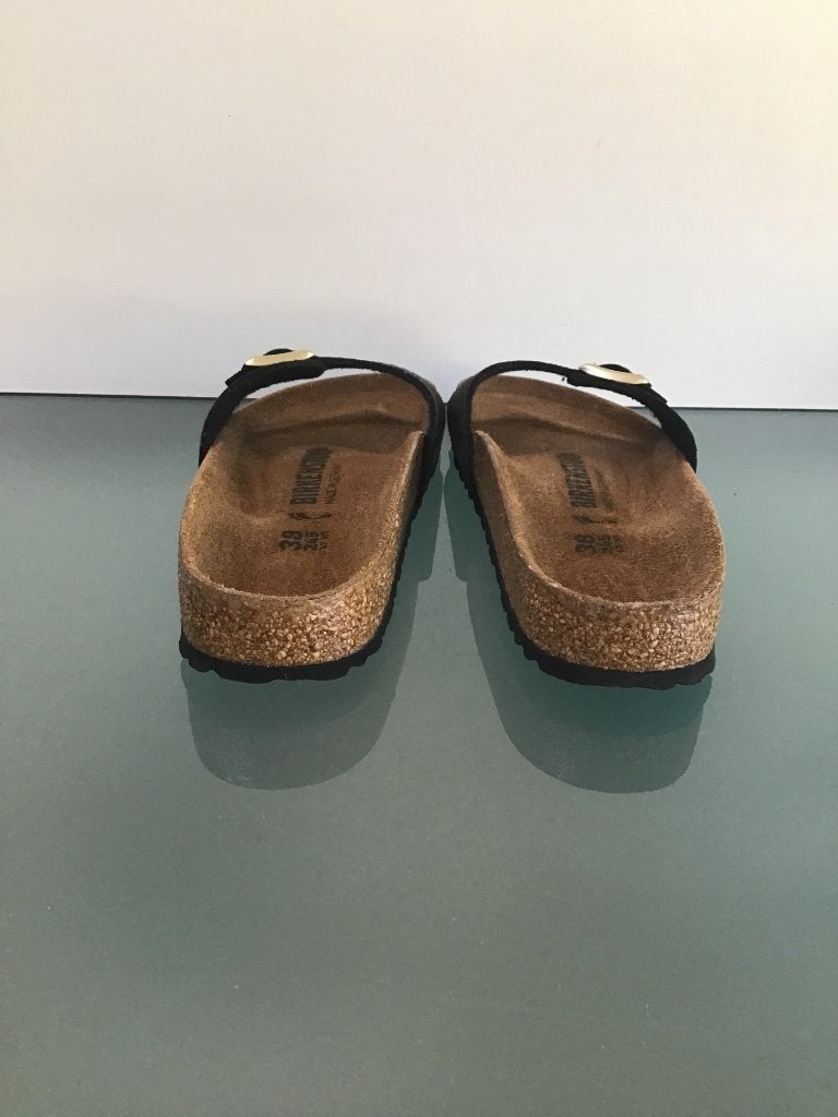 Birkenstock 38 Madrid | zwart | Nieuw! | Gratis verzenden, Kleding | Dames, Schoenen, Slippers, Verzenden, Zwart, Nieuw