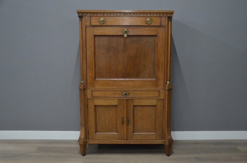 Antieke eiken secretaire, Ophalen of Verzenden