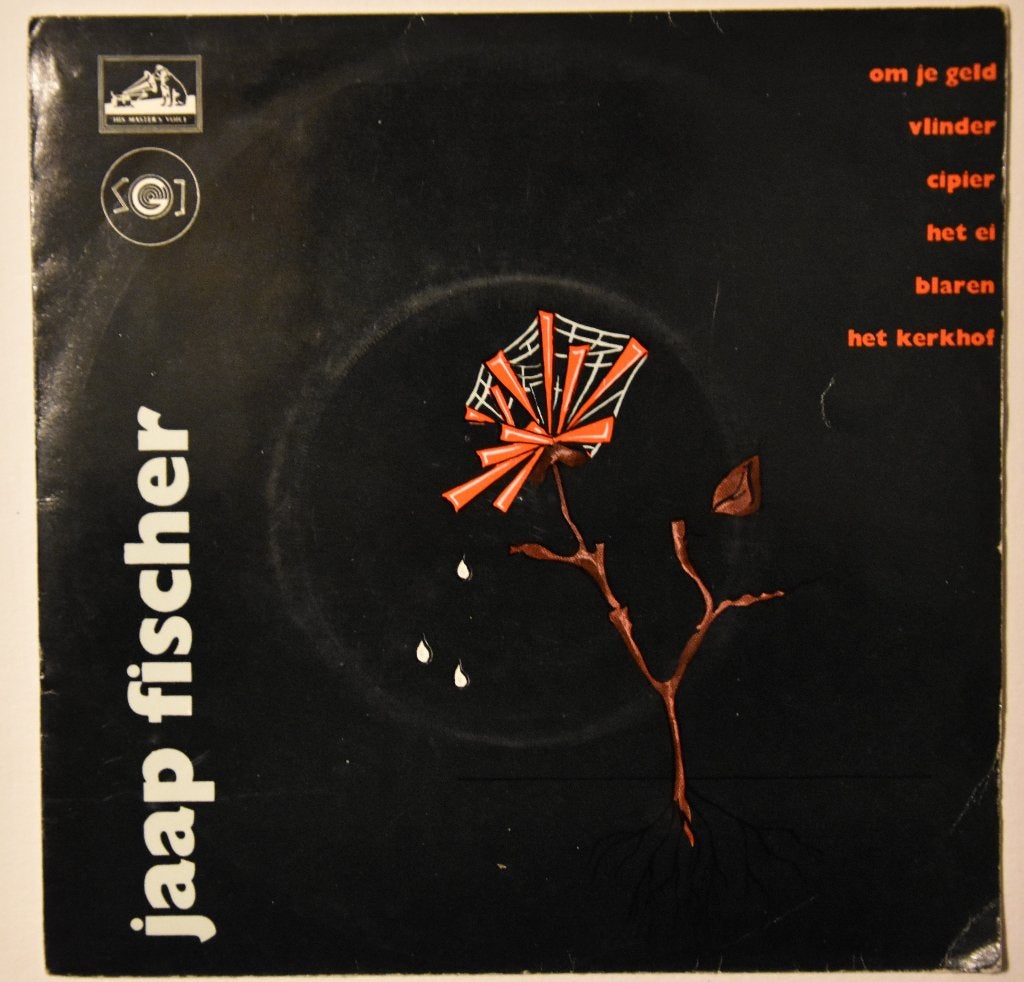 jaap fischer single 7" Nederlands Om je geld 45rpm cabaret, Overige genres, Ophalen of Verzenden, Zo goed als nieuw, Single