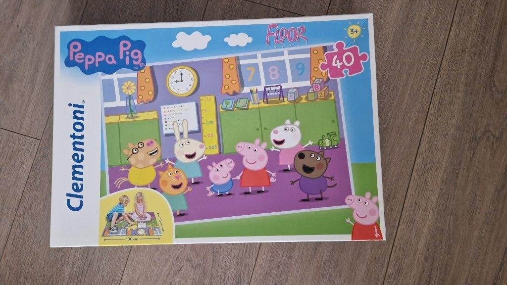 Peppa Pig vloerpuzzel, Ophalen, 10 tot 50 stukjes, Gebruikt, 2 tot 4 jaar