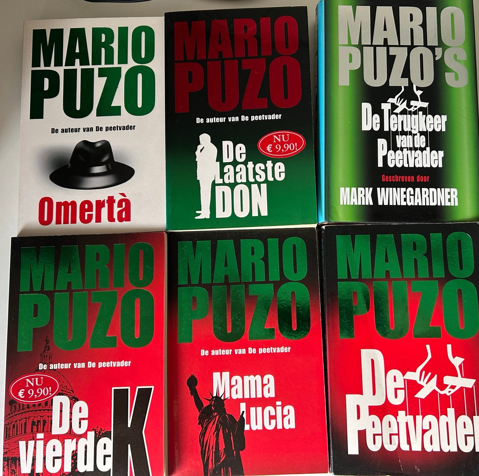 Mario Puzo Boeken Collectie - De Peetvader Auteur, Ophalen, Gelezen, Nederland
