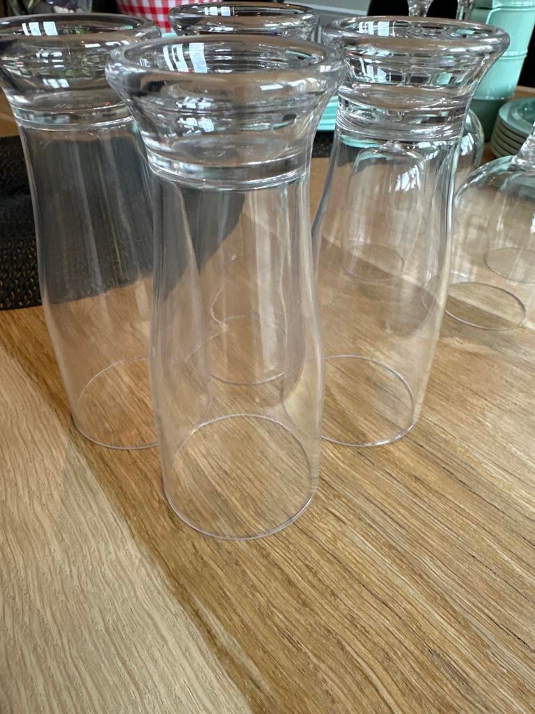 Camping wijnglazen en bierglazen plastic CSI, Caravans en Kamperen, Kampeeraccessoires, Ophalen, Zo goed als nieuw