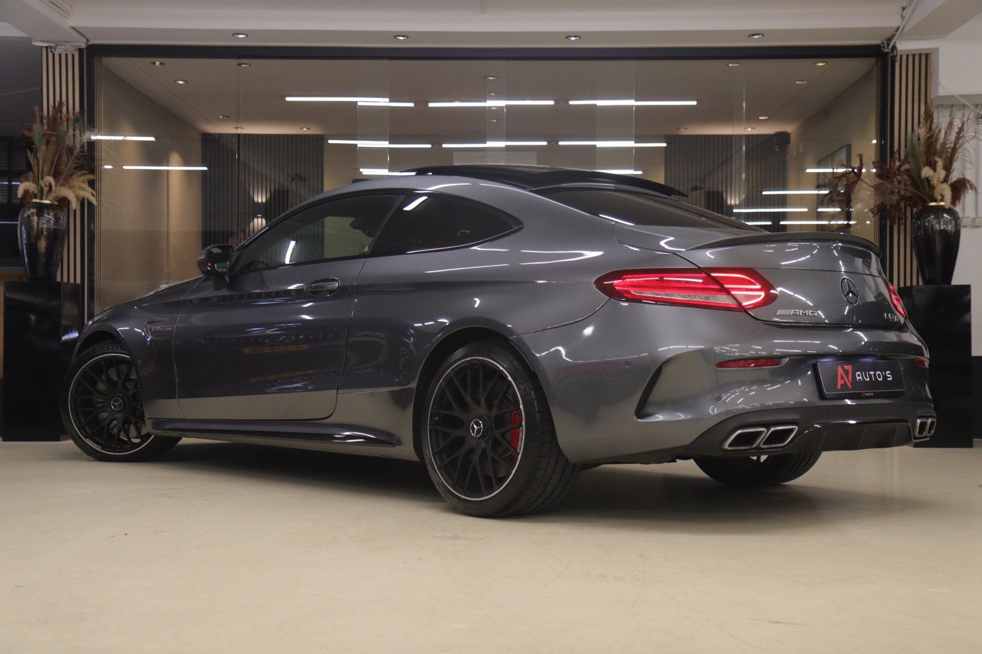 Mercedes-Benz C-klasse Coupé AMG 63 S PANO/360CAM/BURM/ACC/, Auto's, Automaat, Achterwielaandrijving, Gebruikt, 4 stoelen