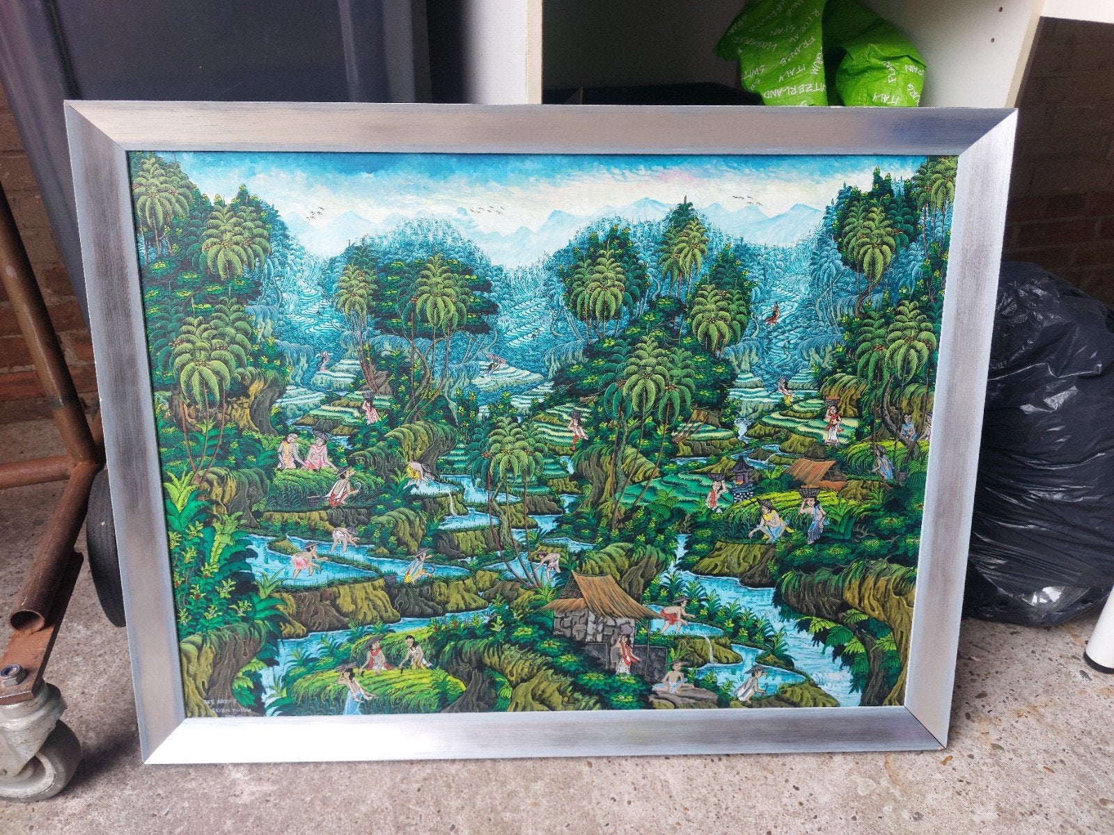 Balinees schilderij van Dex Ardy - Sayan Kutuh Ubud, Ophalen