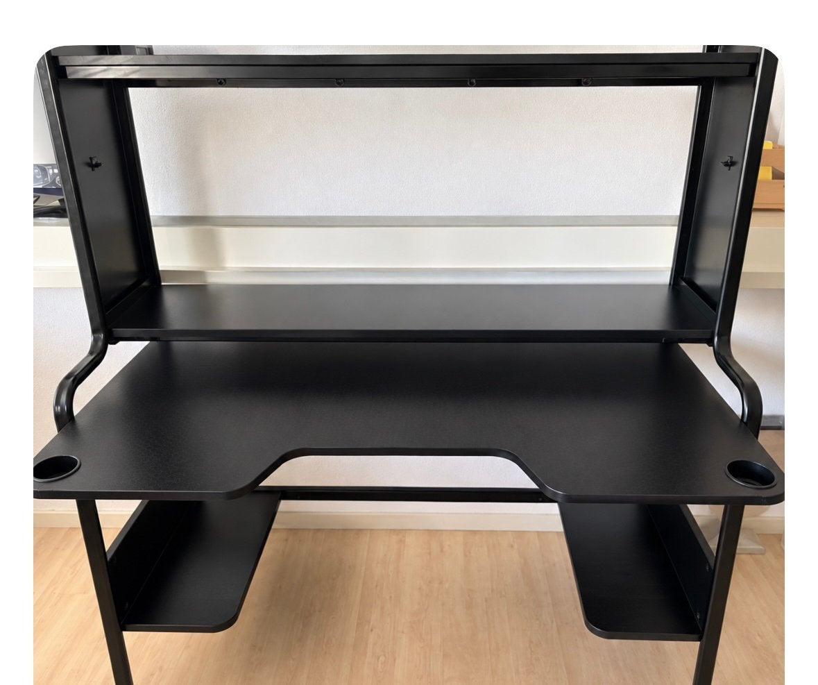 Game bureau Fredde Ikea bureau computer, Ophalen, Zwart, Gebruikt, Demontabel