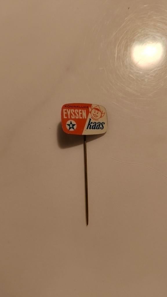 Vintage Koninklijke Eyssen Kaas Reversspeld / Pin, Ophalen of Verzenden, Gebruikt