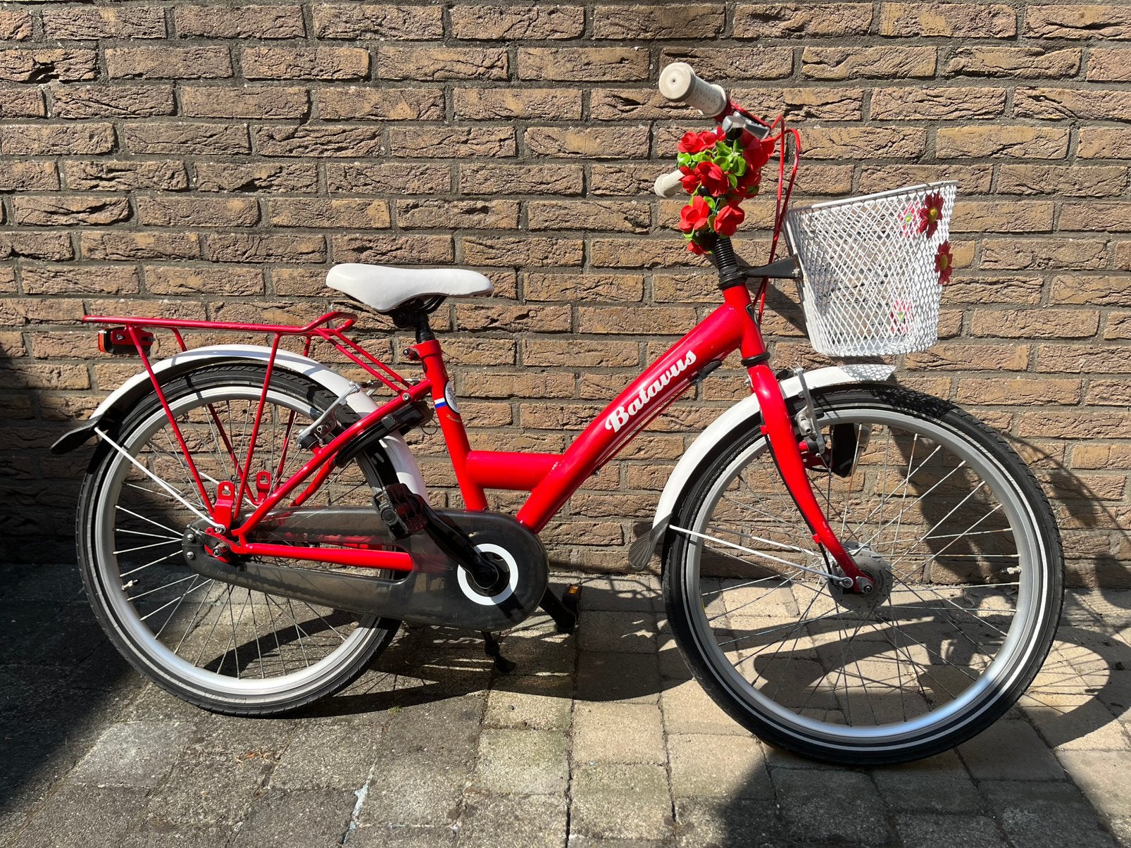 Batavus meisjesfiets 22 inch, Ophalen, Terugtraprem, 22 inch, Gebruikt