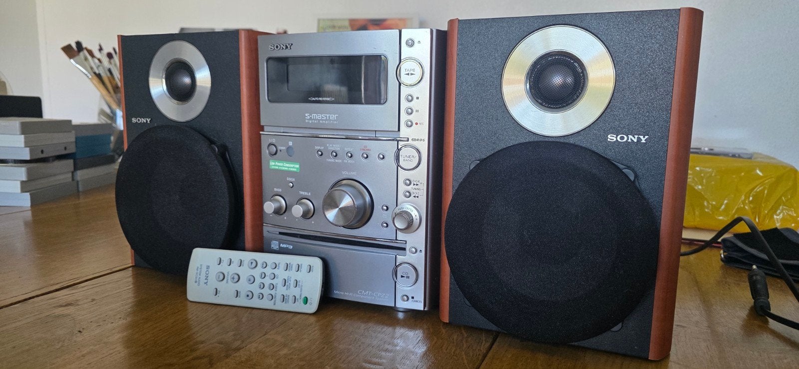 Sony Microset met CD-speler, Tuner en Speakers, Gebruikt, Cd-speler, Ophalen of Verzenden, Microset
