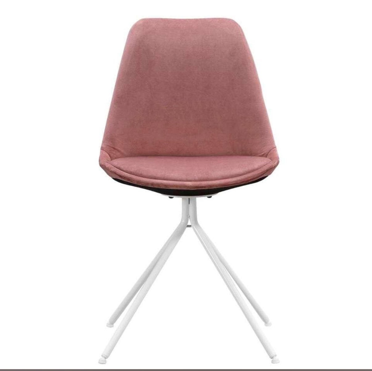 2 Eetkamerstoelen Senja - velvet - roze, Huis en Inrichting, Ophalen, Zo goed als nieuw, Overige kleuren, Twee