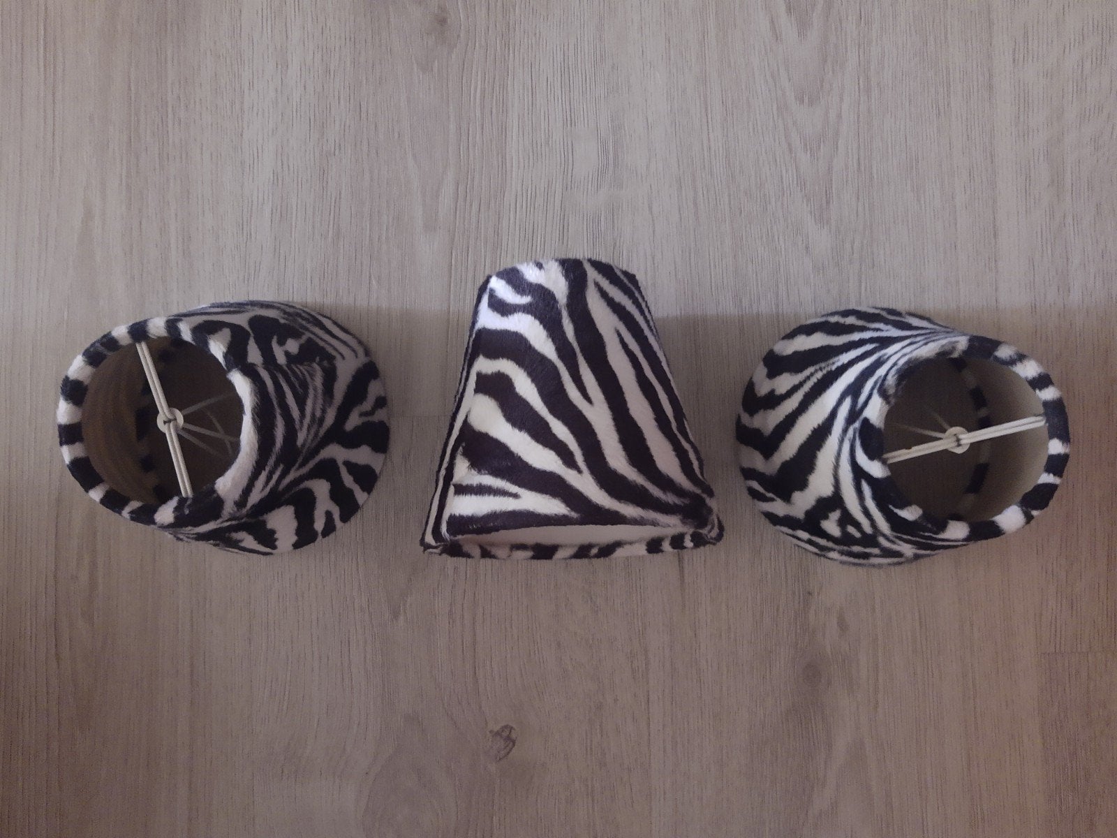 Zebra print lampen kapjes, Ophalen of Verzenden