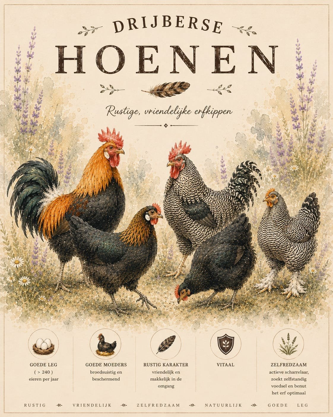 Drijbers hoen - kippen voor de liefhebber, Dieren en Toebehoren, Vrouwelijk, Kip