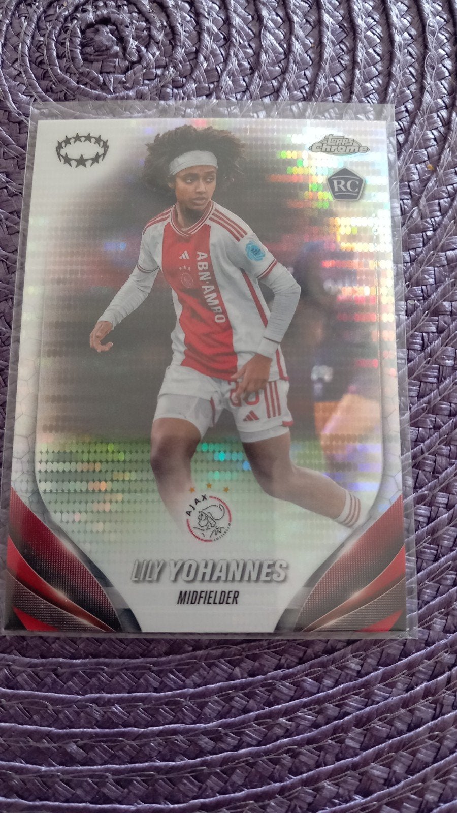 Lily Yohannes Topps Chrome RC Ajax Spelerskaart, Verzenden, Zo goed als nieuw, Ajax, Spelerskaart