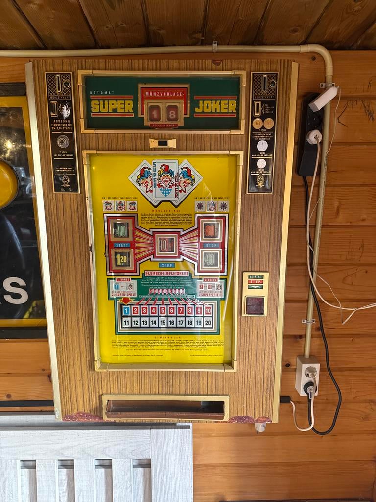 Vintage Duitse Gokkast - Rotomat Super Joker (1970), Verzamelen, Automaten | Gokkasten en Fruitautomaten, Overige munten, Ophalen