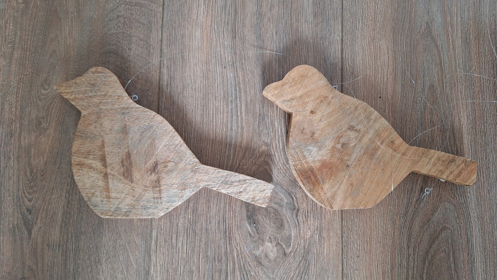 Houten vogeltjes, Huis en Inrichting, Ophalen of Verzenden, Zo goed als nieuw, Bruin, Hout