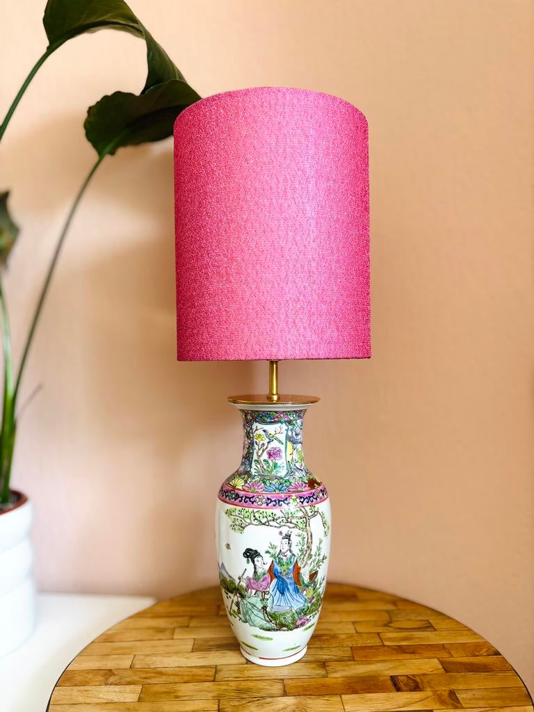 Vaaslamp, Huis en Inrichting, Lampen | Tafellampen, Ophalen of Verzenden, Gebruikt, Minder dan 50 cm