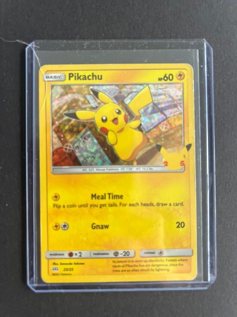Pikachu Holo #25 Pokemon McDonalds 2021 (MP/BP), Ophalen of Verzenden, Gebruikt, Speelkaart(en)