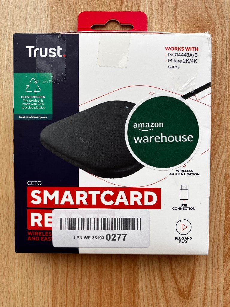 Trust Ceto Contactless Smartcard Reader, Ophalen of Verzenden, Nieuw, (Schotel)antenne, Overige merken