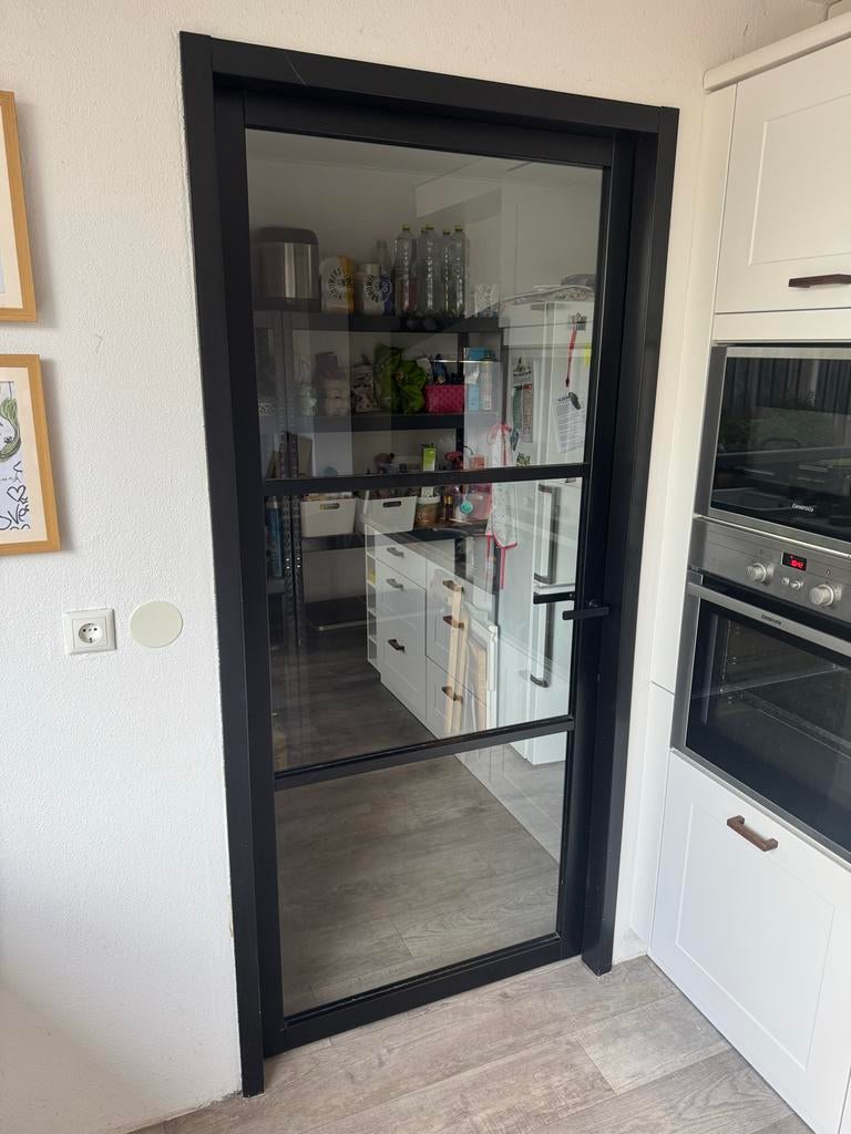 2x Opdek Binnendeuren hout, Ophalen, 80 tot 100 cm, Binnendeur, Zo goed als nieuw