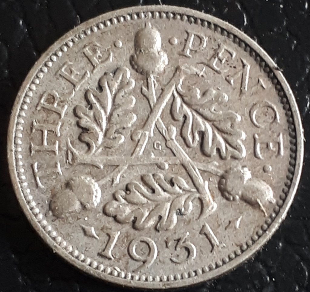 UNITED KINGDOM / 3 PENCE 1931 KM 831 ZILVER, Ophalen of Verzenden, Overige landen, Losse munt, Zilver