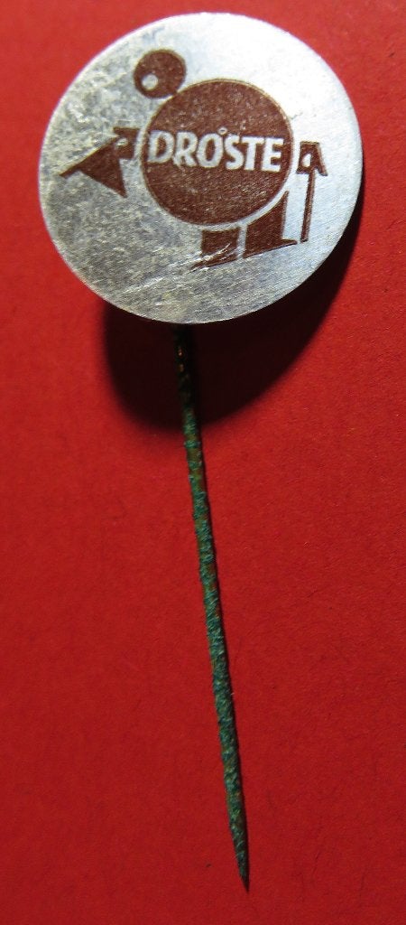 Origineel retro metalen speldje Droste, Verzenden, Gebruikt, Overige onderwerpen, Speldje of Pin