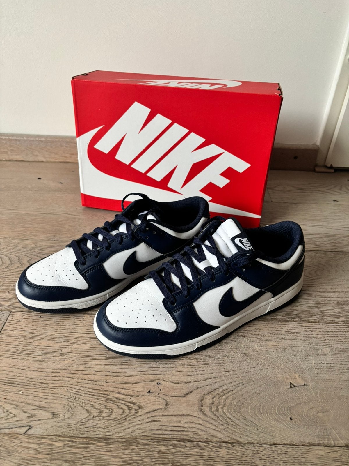 Nike Dunk Low Retro maat 45, Kleding | Heren, Schoenen, Ophalen of Verzenden, Nieuw, Blauw