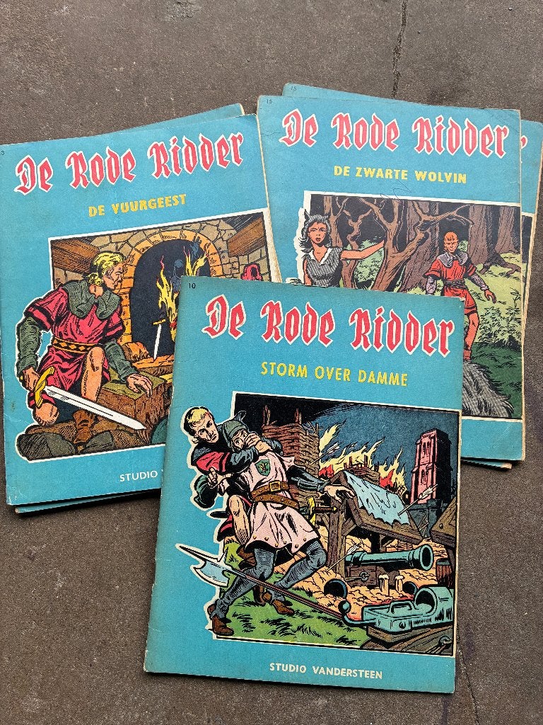 LOSSE VERKOOP ; De Rode Ridder , div. eerste drukken, Meerdere stripboeken, Ophalen of Verzenden, Gelezen, Willy Vandersteen
