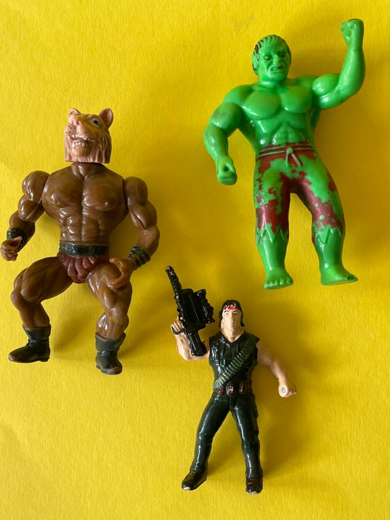 Bootleg figuren als set of los Hulk Rambo MOTU, Ophalen of Verzenden, Gebruikt