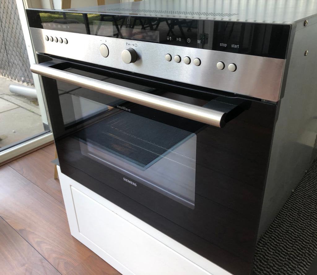 SIEMENS COMBI MAGNETRON OVEN EN GRILL, Ophalen, Grill, Inbouw