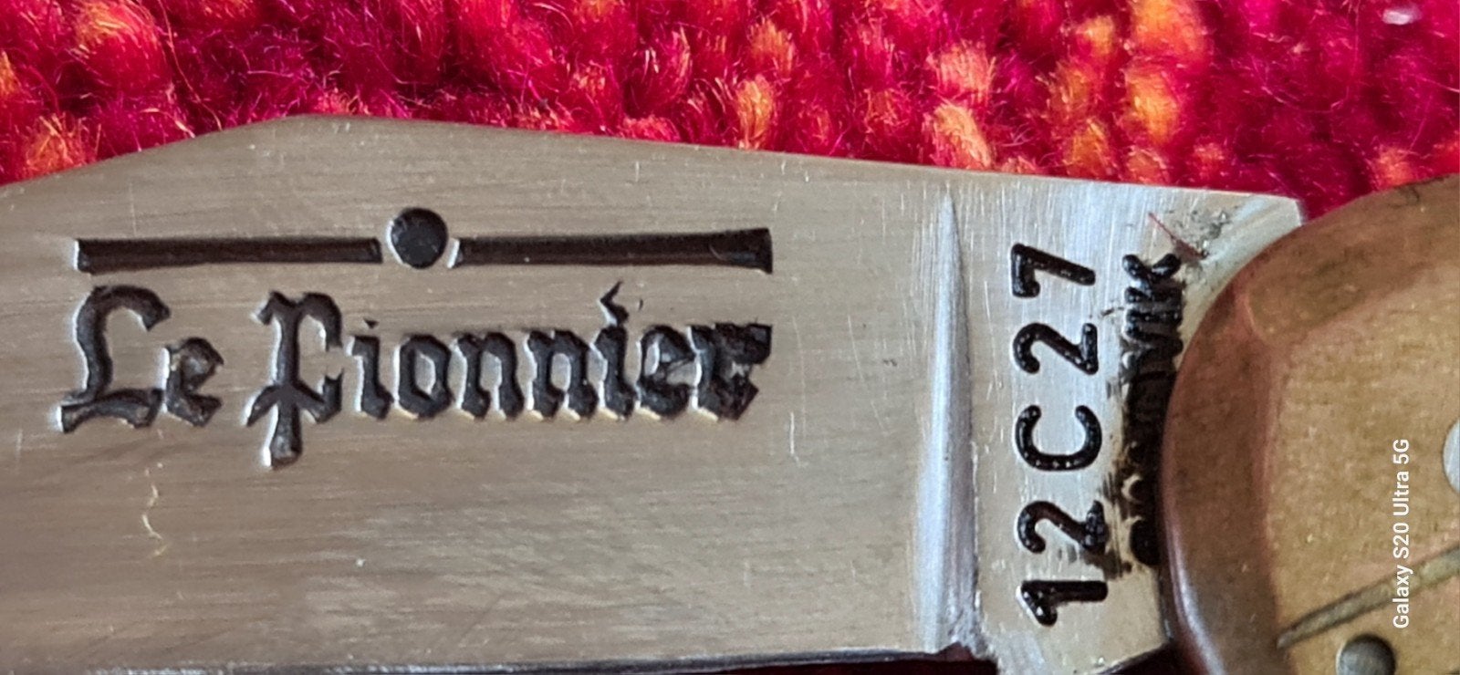 Le Pionnier Laguiole zakmes met hoornen handvat, Ophalen of Verzenden
