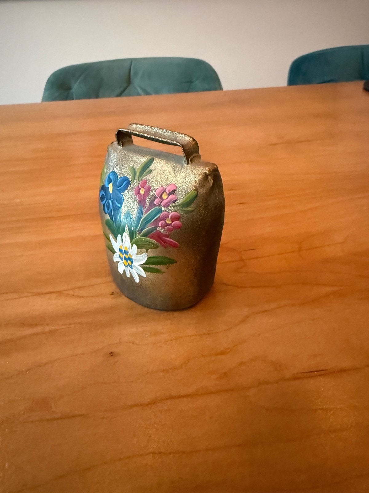 Vintage handgeschilderde koebel, Ophalen of Verzenden