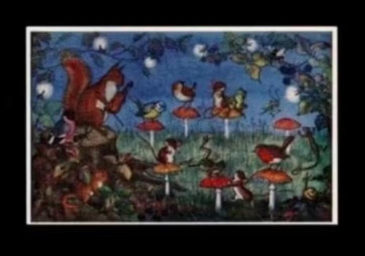 Eekhoorn Vogels Muis Kikker Paddestoelen Molly Brett., Verzamelen, Ansichtkaarten | Themakaarten, Ophalen of Verzenden, 1980 tot heden