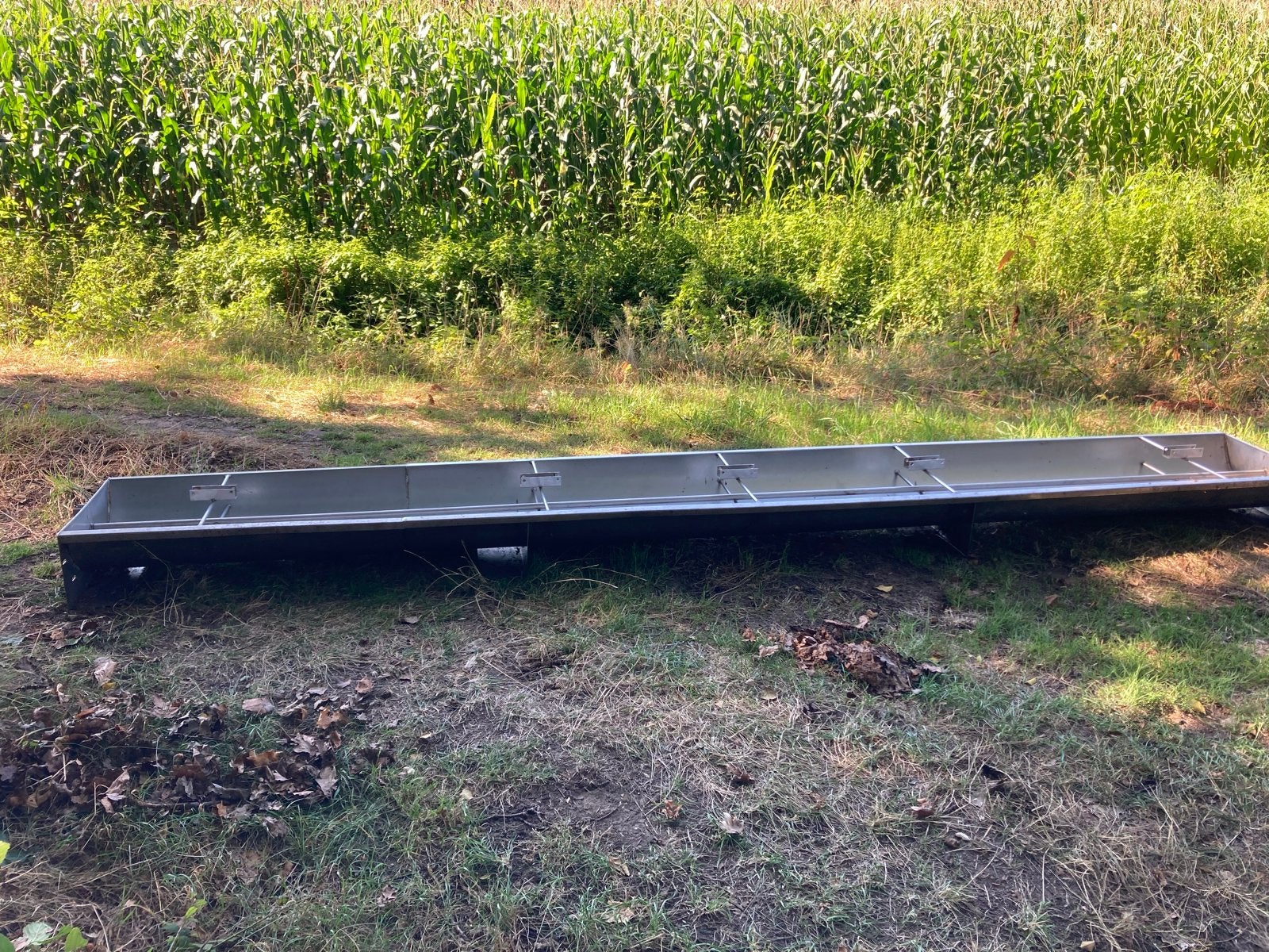 RVS bakken voor sla, tomaten, paprika en meer - 4 meter, Tuin en Terras, Gebruikt, 100 cm of meer, Ophalen of Verzenden, Metaal