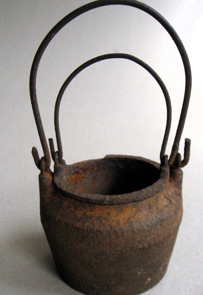 Antieke gietijzeren lijmpot set, Kendrick & Sons , ca 1850, Ophalen of Verzenden