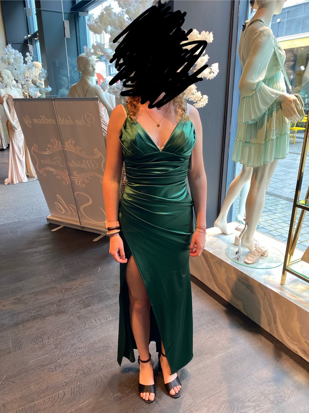 Mooie groene galajurk feestjurk maat 36 ZGAN, Kleding | Dames, Gelegenheidskleding, Galajurk, Ophalen of Verzenden, Zo goed als nieuw