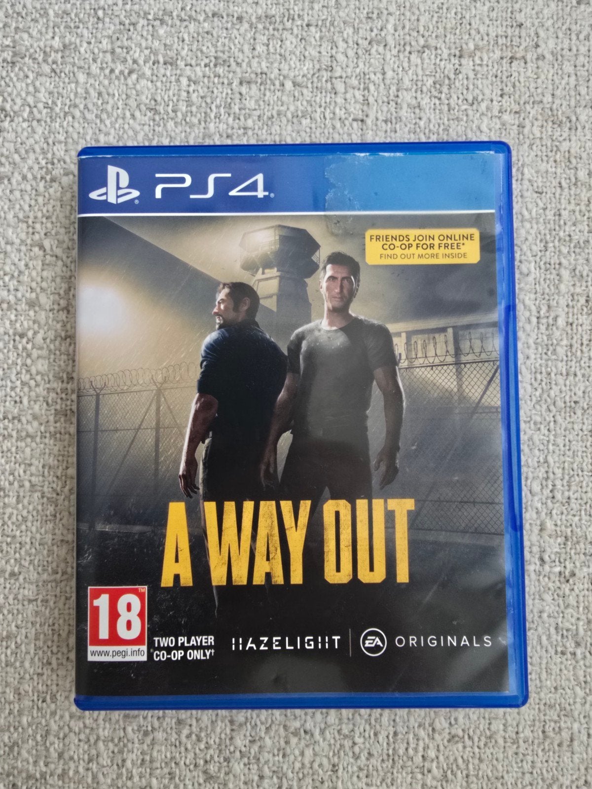 A Way Out PS4 - Co-op avontuur voor 2 spelers, Spelcomputers en Games, Avontuur en Actie, Gebruikt, Vanaf 18 jaar, 2 spelers