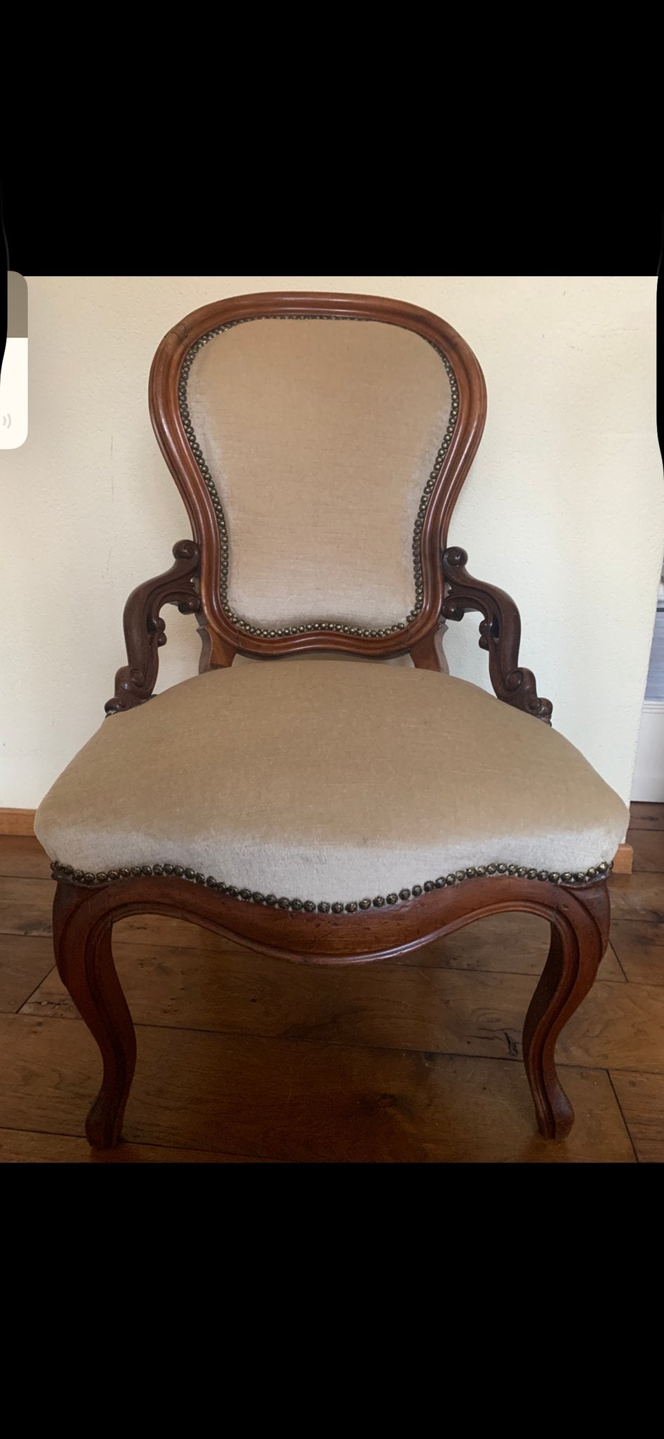 Set van 2 Antieke Fauteuils - Barok Stijl, Ophalen of Verzenden